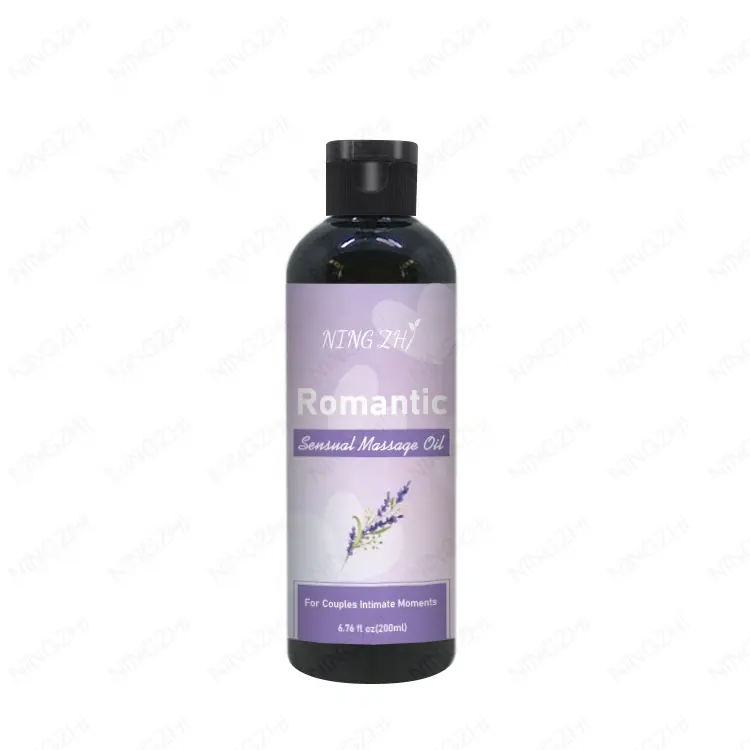 2024 hot selling Ningzhi cheap price body muscle relaxing lavender sensual massage oil for intimate moments