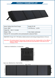 220V 1200W Portable Battery Power Station LED Light Solar <b>Generator</b> Pure Sine Wave 1.2Kw for Outdoor Supply T11 Hybrid Solar Inv - Product Image 6