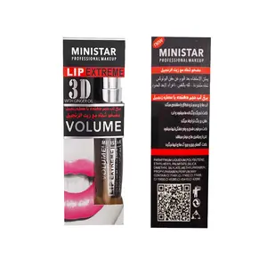 Ministar maquiagem cuidados com os lábios, gloss labial 3d volume, brilho labial, batom de longa duração