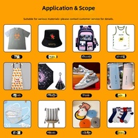 Autocollant thermocollant personnalisé à motif rétro de dessin animé, imprimé offset à l'encre blanche, pour vêtements et t-shirts