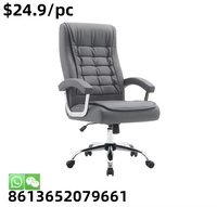Chaise de jeu de course d'ordinateur en cuir PU confortable et bon marché avec repose-pieds