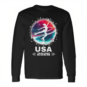 Camiseta de manga larga para patinaje artístico del equipo estadounidense 2026, Patinaje Artístico Americano - Product Image 2