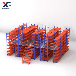 GXM industriale soppalco sistema di scaffalature soppalco ufficio impilabile scaffali scaffali mezzanino rack - Product Image 1