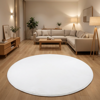 Tapis rond en flanelle avec logo personnalisé, impression numérique, antidérapant, tapis de sol sur mesure, forme et motif personnalisés, tapis pour la maison, l'entreprise, l'hôtel