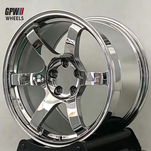 Cerchi GPW Forgiati Cromati Personalizzati <span class=keywords><strong>18</strong></span> 19 Pollici 5x114.3 5x120 per Supra Nissan GTR WRX STI BMW G80 M3 G82 M4 G87 M2 Tesla Model 3 - Product Image 2