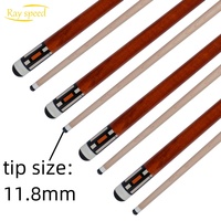 Queue de billard professionnelle Rayspeed pour carrom, fût en érable de haute qualité, joint en acier inoxydable, pointe de 11,8 mm, joint central 1/2 séparé