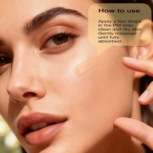 Collection de sérums <span class=keywords><strong>pour</strong></span> le visage 30 ml Anti-âge, Niacinamide, Vitamine C, B5 Fonctionne la nuit Améliore la texture globale de la peau Sans paraben MRUIS - Product Image 4