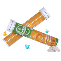 Tablet Vitamin C Effervescent Vitality Anchor Triple Synergy 1000mg dengan D3 Zn Se Formula Khusus Layanan OEM Label Pribadi