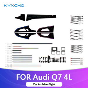Pour <span class=keywords><strong>Audi</strong></span> Q7 2020 2025 LED voiture lumière ambiante éclairage intérieur symphonie plafonnier pour éclairage ambiant avec des caractéristiques colorées - Product Image 1