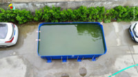 Neuankömmling Individuell bedrucktes PVC-Schwimmen über dem Boden Rahmen Pool Einfache Einrichtung für Kinder im Freien