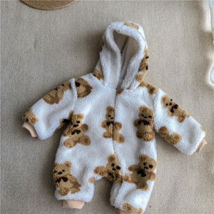 Mameluco personalizado para bebé recién nacido de estilo de invierno Ropa cálida para bebé con cierre de cremallera Suministro ODM - Product Image 6