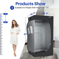 Sauna portable en gros pour la maison, SPA personnel, sauna à vapeur avec chauffage rapide en 10 minutes et 9 niveaux de chaleur