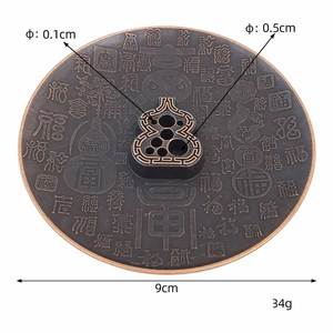 Retro Blessing Incense Holder Creative Bronze Induction Aroma Diffuser Vintage Exquisite Sandalwood Stove Base - Product Image 4