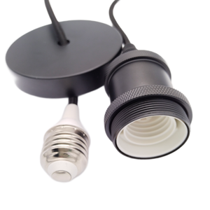 E26 a E26 portalámparas de tornillo colgante vintage <span class=keywords><strong>con</strong></span> <span class=keywords><strong>cable</strong></span> de tela - Product Image 2