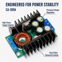 DC-DC 9A 300W Buck konverter Step Down, konverter penguat 150W 5-40v sampai 1.2-35v modul daya