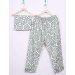 Pijamas de Otoño de Satén Casual para Mujer, Diseño de Lujo, 100% Algodón, Conjunto de 2 Piezas, Transpirable, Suave, Cuello en V, Manga Larga, Cintura Elástica - Product Image 2