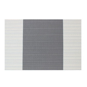 Sous-verres modernes et élégants <span class=keywords><strong>de</strong></span> style géométrique gris 30x45cm, creux, isolés, écologiques, non toxiques, en PVC tissé, en vinyle - Product Image 2