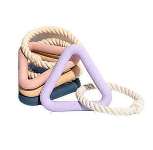 Produttori Eco Friendly Super Chewer accessori per animali corda grande <span class=keywords><strong>razza</strong></span> Haute Wild One Dog Triangle Tug <span class=keywords><strong>Toy</strong></span> - Product Image 1