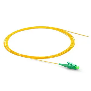 Fibra pigtail LC/APC 1,5 m buena estabilidad modo único 9/125 LSZH 1 núcleo 0,9mm cable pigtail