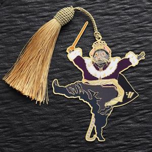 Marcapáginas <span class=keywords><strong>de</strong></span> diseño personalizado gratuito, marcapáginas <span class=keywords><strong>de</strong></span> personaje <span class=keywords><strong>de</strong></span> dibujos animados 3D esmaltado <span class=keywords><strong>de</strong></span> aleación <span class=keywords><strong>de</strong></span> Zinc y Metal chapado en oro para libro con borla - Product Image 6