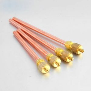 Pezzi di ricambio del condizionatore d'aria 1/4 "valvola di accesso di refrigerazione in rame - Product Image 2