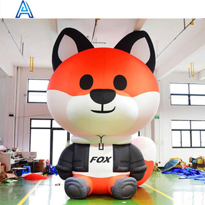 Customize Large Big Cute Inflatable Cartoon Dog Inflatable Cartoon <strong>fox</strong> Inflatable Cat Animal Model Product Toy - Product Image 3