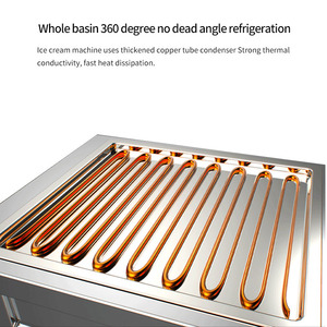 GQ-PF2R Guangdong Nueva Máquina Eléctrica Portátil de Un Solo Recipiente y 6 Cubetas para Helado Frito / Máquina de Rollos de Helado Instantáneo / Helado Frito - Product Image 4