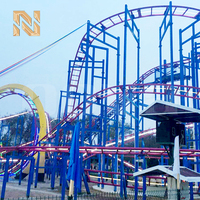 Montagnes russes extrêmes de grande taille Nova Rides, piste de montagnes russes pour aire de jeux extérieure, montagnes russes tournantes RC-Family, montagnes russes extérieures