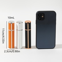 Portable 10ml en cuir Mini voyage parfum échantillon vaporisateur avec pompe scellant pour emballage et diffuseur lunettes stockage