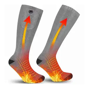 OEM Personalized Custom Warm Cotton Sport Socks Manufacturer Thermal Men Women Battery Heated Socks