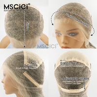 Perruque Lace Front MSCICI 13x6 en Cheveux Humains Bruts Vietnamiens, Texture Lisse Douce, Sans Colle, Vente en Gros, 100% Cheveux Humains, Perruque de 14 à 26 Pouces