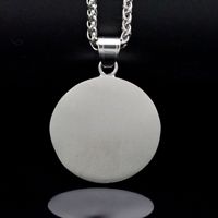 Collier pendentif en acier inoxydable imperméable et résistant au ternissement, style hip-hop vintage, représentant la dernière communion, pour homme