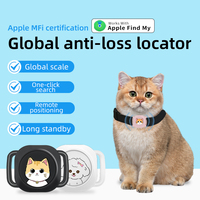 Mini traceur GPS avec application Apple Find My, localisateur intelligent Bluetooth anti-perte pour chien et chat, positionnement en temps réel mondial