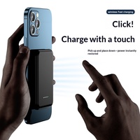Batterie externe sans fil magnétique, grande capacité, compacte, chargeur mobile portable pour un transport quotidien