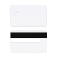 Carte magnétique RFID en acier inoxydable gravée au laser sur mesure avec puce 4442 pour banque, école, cadeaux promotionnels