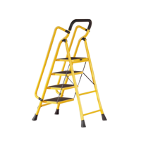 Échelle pliante portable en acier à 2, 3, 4, 5 ou 6 marches avec main courante, support à fleurs polyvalent, escalier domestique moderne