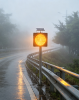 Luz de Advertencia Intermitente Amarilla Solar de 300 mm, 120 LED, Carcasa de PC, Batería de Plomo-Ácido, IP65 Impermeable, Baliza Estroboscópica de Tráfico