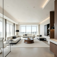 Maisons préfabriquées de luxe à toit plat en acier léger, 3 chambres, villas modernes, hôtels, prêtes à l'emploi pour l'extérieur, construction rapide