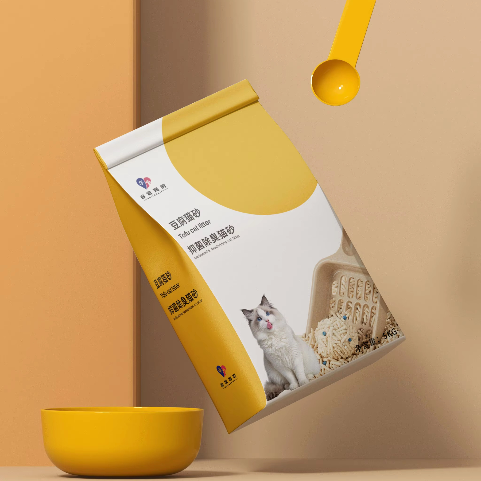 Odor Control Scented Lemon Apple Baby Powder Rose Clumping Tofu Cat Litter Sand for Cat Best Cat Litter