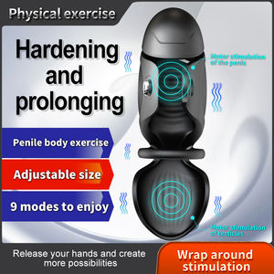 可调免提阴茎振动器训练器刺激器，3合1振动应用控制性玩具抚摸器，带男性公鸡环 - Product Image 4