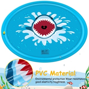 Tapis de jeu aquatique gonflable en PVC de 170 cm pour enfants, pour l'extérieur, pour les jeux d'eau, pour les installations de divertissement aquatique en plein air - Product Image 2
