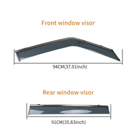 Accessoires de voiture Visière de fenêtre à injection Pare-soleil de porte pour PATROL Y62 2012-2019