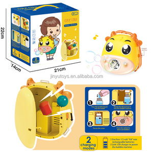 Productos de tendencia, máquina de burbujas de música de vaca de dibujos animados de plástico, juguetes de agua para niños y diversión para hacer burbujas para niños Jouets - Product Image 6