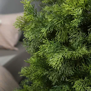 Ciprés de hoja perenne con protección UV artificial de alta simulación al por mayor para la decoración del porche delantero del hogar al aire libre - Product Image 2