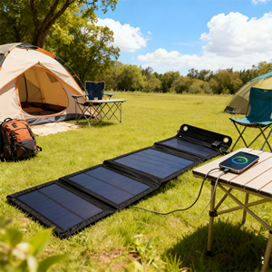 ALECTER Panneau Solaire Monocristallin Pliable 30W 20% Haute Efficacité Léger USB 5V Étanche Certifié CE TUV pour Extérieur - Product Image 6