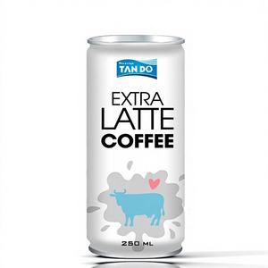 กาแฟนมเวียดนาม-รสชาติสำเร็จรูป ได้รับการรับรองมาตรฐาน ISO & HACCP กระป๋อง 250 มล.-คุณภาพสูง รับผลิตแบบ OEM ขายส่งโดย Tan Do - Product Image 1