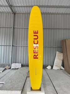 Tabla de Surf de Rescate Personalizable Unisex de Fibra de Carbono, Tabla Rígida con Espuma EPS, Fibra de Vidrio, Aleta de Madera, Bolsa para Deportes Acuáticos, Aguas Oceánicas, Niños - Product Image 2