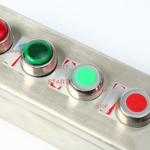 Không thấm nước IP65 chống ăn mòn chống cháy nổ Hộp nút thép không gỉ dừng khẩn cấp công tắc điều khiển đa nút 10A 220V - Product Image 2