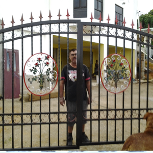 <span class=keywords><strong>ประตู</strong></span>ทางเข้าเหล็กดัดประตูแกว่งสำหรับตกแต่งสวน<span class=keywords><strong>ประตู</strong></span>เหล็ก - Product Image 4