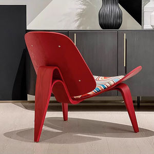 Giản dị đơn giản hiện đại Thiết kế ban công Ghế sofa đơn vải Bắc Âu Nụ cười Vỏ ghế phòng khách tựa lưng ghế máy bay - Product Image 4